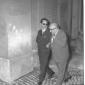 Colombo e Zoli all'esterno dell'auditorium del CID ...