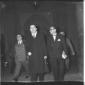 Andreotti ripreso con altre persone all'ingresso d ...