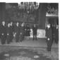 Gronchi  in una sala del Quirinale con un gruppo d ...