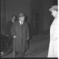 Attilio Piccioni all'ingresso nella sede della Dc. ...