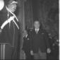 Cesare Merzagora in una sala del Quirinale. In pri ...