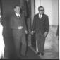 L'onorevole Enrico Mattei all'ingresso dell'ambasc ...