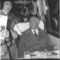 Il ministro Angelini seduto in poltrona in un tren ...