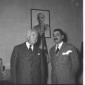 Federzoni e un'altra persona all'assemblea dell'UM ...