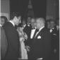 Giancarlo Menotti e Tupini discorrono nel foyer de ...