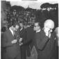 Segni, tambroni e Colombo all'uscita dalla chiesa. ...