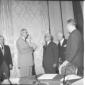 De Gaulle con Gronchi, Segni e Pella al Quirinale  ...