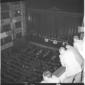 Ripresa dall'alto platea del teatro dove  in cors ...