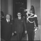 Scelba in un corridoio del Quirinale seguito da un ...