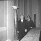 Saragat in un corridoio del Quirinale. Piano medio