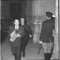 Tambroni nel corridoio d'ingresso al Quirinale. To ...