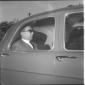 Luigi Gui ripreso in una automobile. Piano medio