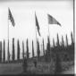 Bandiere al vento nello stadio Olimpico. Totale