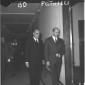 Il ministro Giorgio Bo e Giuseppe Petrilli in un c ...