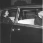 Consuelo Crespi seduta in automobile all'esterno d ...