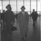 Sophia Loren e Carlo Ponti all'aeroporto di Fiumic ...