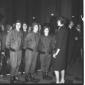 Susanna Agnelli con le infermiere volontarie della ...