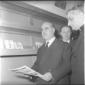 Il ministro della P.I. Bosco ripreso, assieme ad u ...