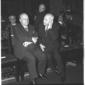 Giuseppe Spataro e Attilio Piccioni seduti nella s ...