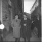 Martino e Malagodi in una strada di Roma nei press ...