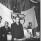Moro al tavolo degli oratori al Consiglio Nazional ...