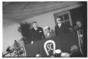 Sul palco delle autorit, in occasione del derby a ...
