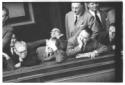 Politici diversi ripresi sui banchi del Senato in  ...