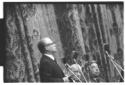 Gronchi durante il suo intervento al congresso eur ...