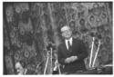 Gronchi durante il suo intervento al congresso eur ...