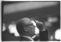 Gronchi durante il suo intervento al congresso eur ...