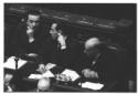 Andreotti, Zoli e Del Bo seduti sui banchi del gov ...