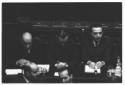 Zoli, Del Bo e Andreotti seduti ai banchi del gove ...