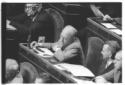 Terracini durante la seduta al Senato del governo  ...