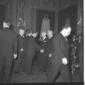 Gronchi e Segni ripresi nella sala del Quirinale m ...
