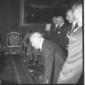 Fanfani, Russo e Piccioni in una sala del Quirinal ...