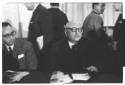 Nenni e altri esponenti del PSI al XXXIII Congress ...