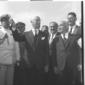Segni e Fanfani con altre personalit� all'inaugura ...