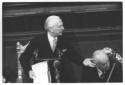 Segni tiene un discorso al Senato in occasione del ...