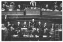 Segni tiene un discorso al Senato in occasione del ...