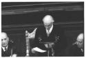 Segni tiene un discorso al Senato in occasione del ...