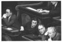 Senatori durante il voto di fiducia al governo Seg ...