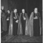 Il cardinal Tisserant assieme ad altri tre cardina ...