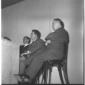 Davide Lajolo, Gino Cervi e Dario Fo sul palco del ...