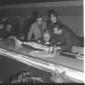 Togliatti seduto sul palco, durante il X congresso ...