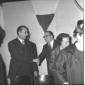Aldo Moro ripreso mentre saluta Petrucci in occasi ...