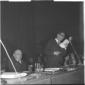 Ugo La Malfa tiene il suo discorso all'assemblea d ...