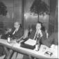 Leo Valiani e Franco Maria Malfatti durante la tav ...