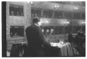 Andreotti, ripreso di spalle, durante il suo inter ...