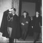 Il Cancelliere tedesco Ludwig Erhard ripreso mentr ...