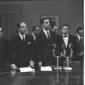 Giolitti e Colombo ripresi in occasione della conf ...